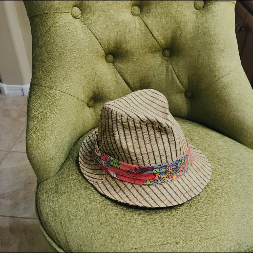 Sakroots cotton straw Fedora